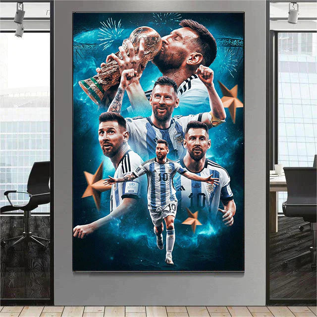 ART MURAL LIONEL MESSI