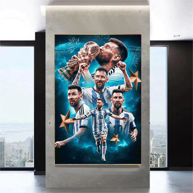 ART MURAL LIONEL MESSI