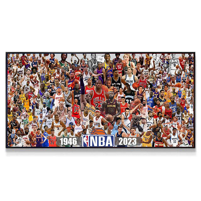【NBA 1946-2023 All-Star】Horizontal 2:1 WallArt