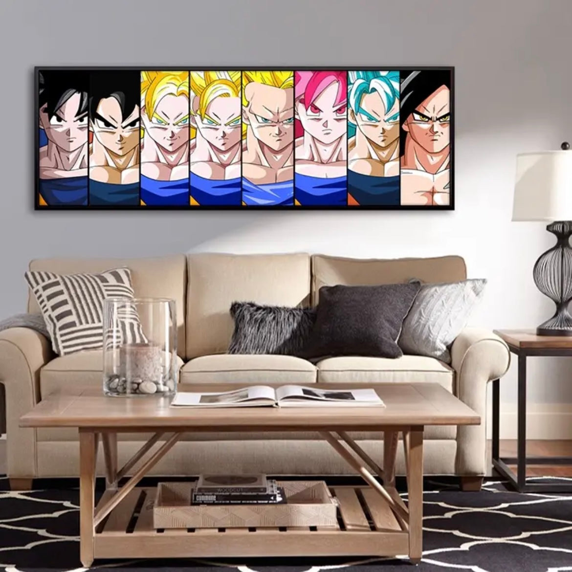 Dragon Ball (Akira Toriyama)WALL ART - Crystal Porcelain Painting - Aluminum Frame