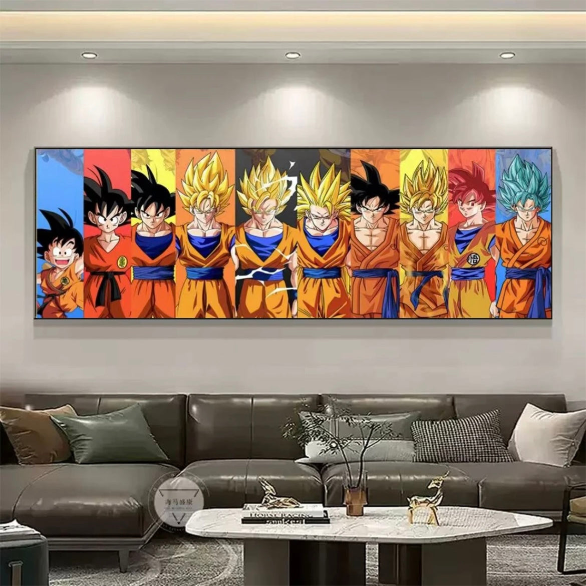 Dragon Ball (Akira Toriyama)WALL ART - Crystal Porcelain Painting - Aluminum Frame
