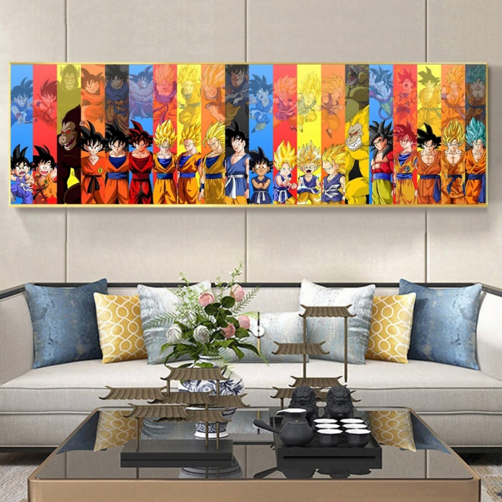 Dragon Ball (Akira Toriyama)WALL ART - Crystal Porcelain Painting - Aluminum Frame