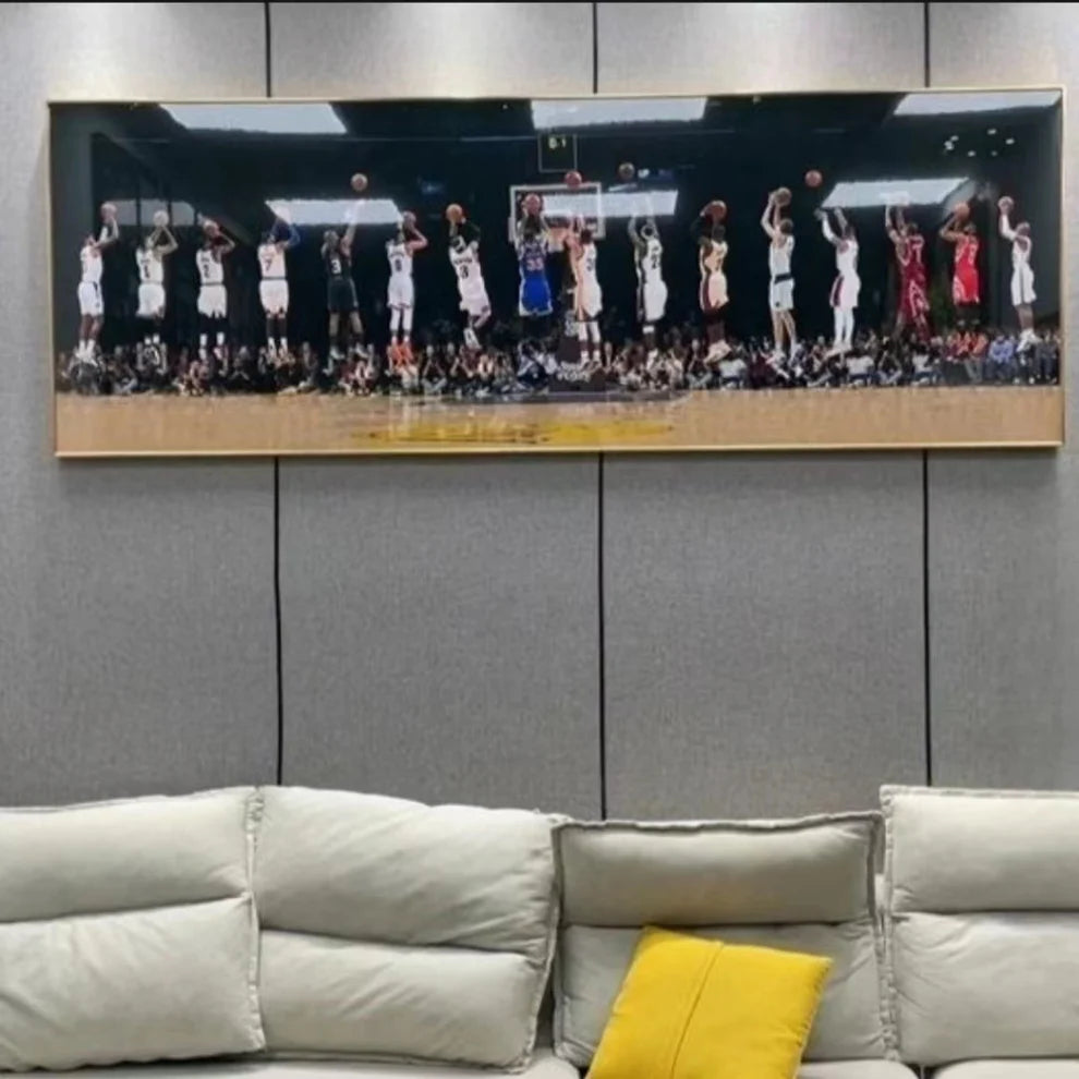【Basketball All-Star Shooting】Horizontal 3:1 WallArt (16-Person)