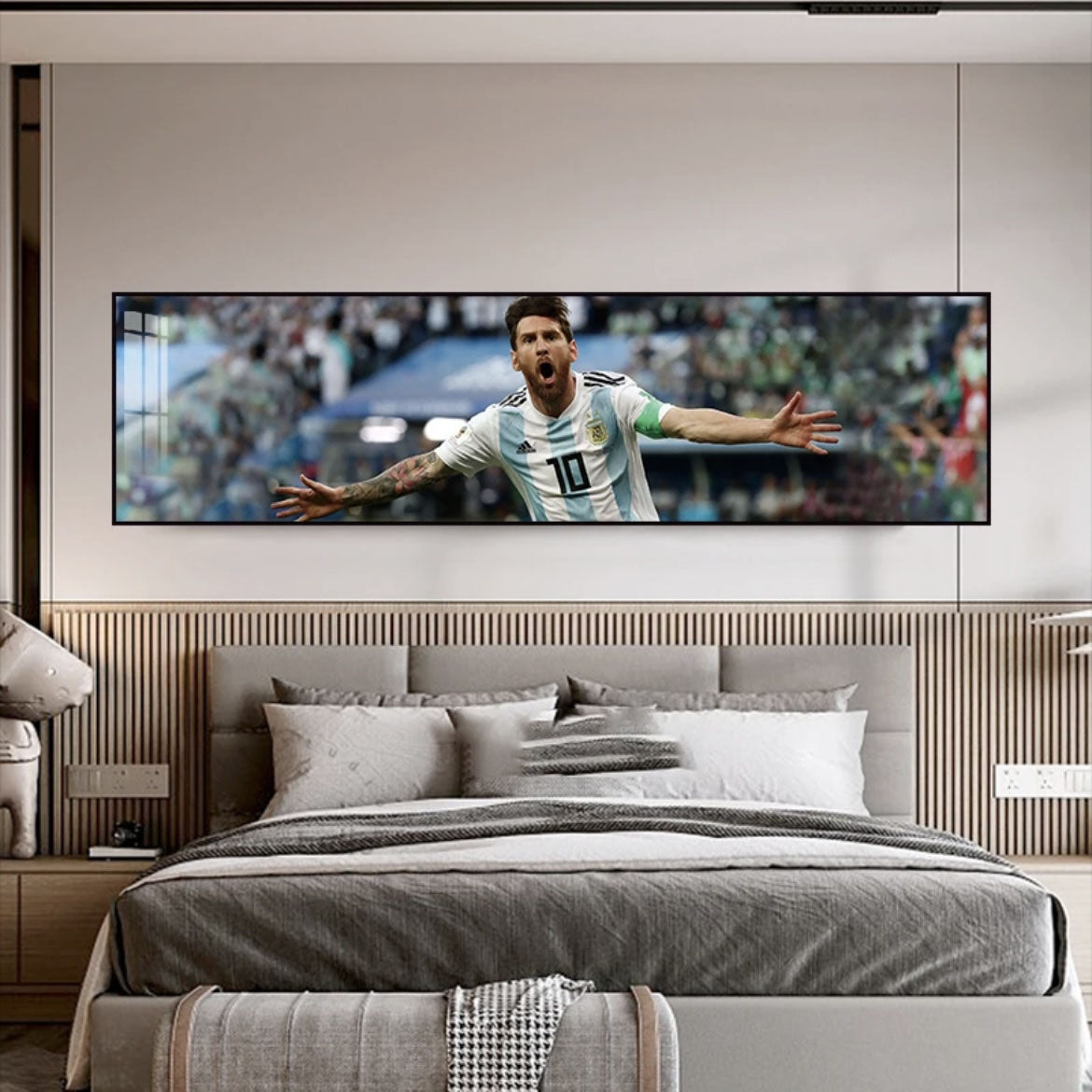 Lionel Messi Growth Story - Horizontal 3:1 Bedside WallArt