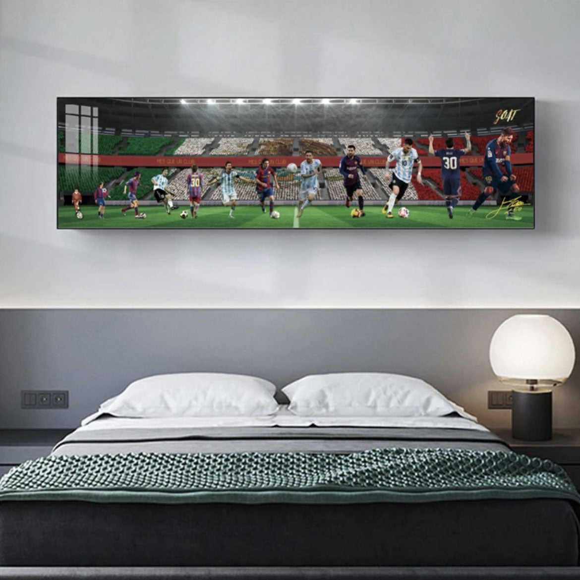 Lionel Messi Growth Story - Horizontal 3:1 Bedside WallArt
