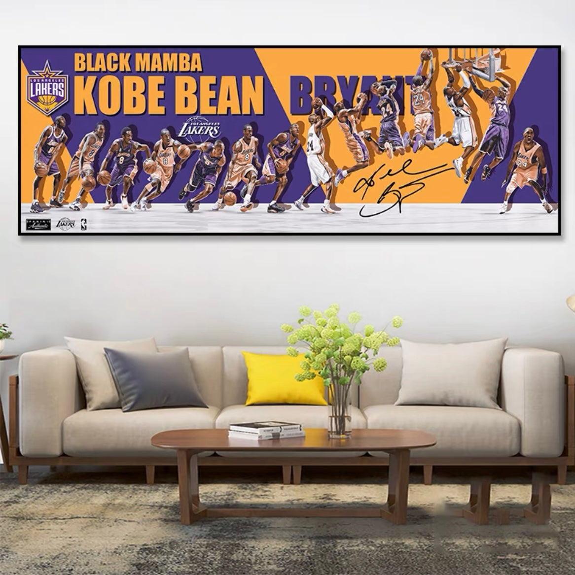 Arte de la pared de Kobe Bryant
