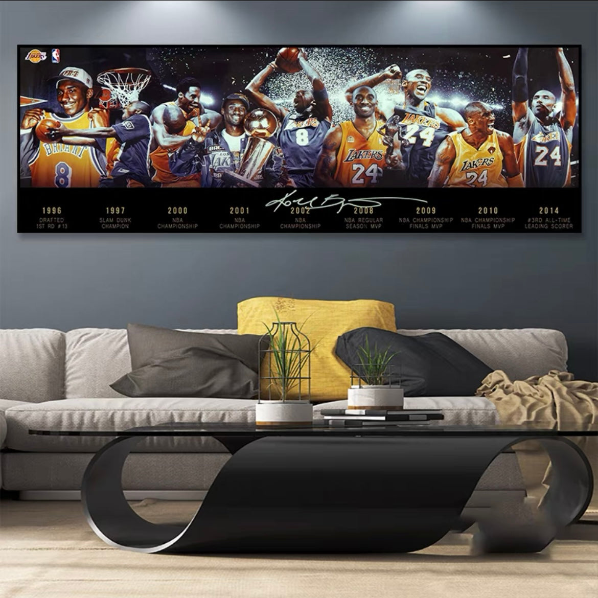 Arte de la pared de Kobe Bryant