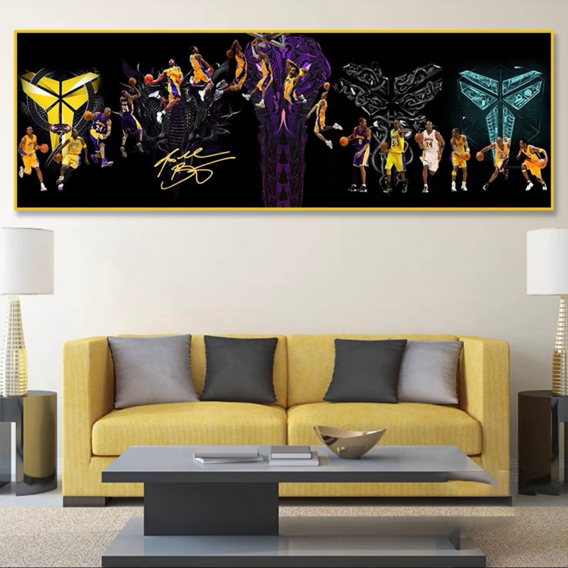 Arte de la pared de Kobe Bryant