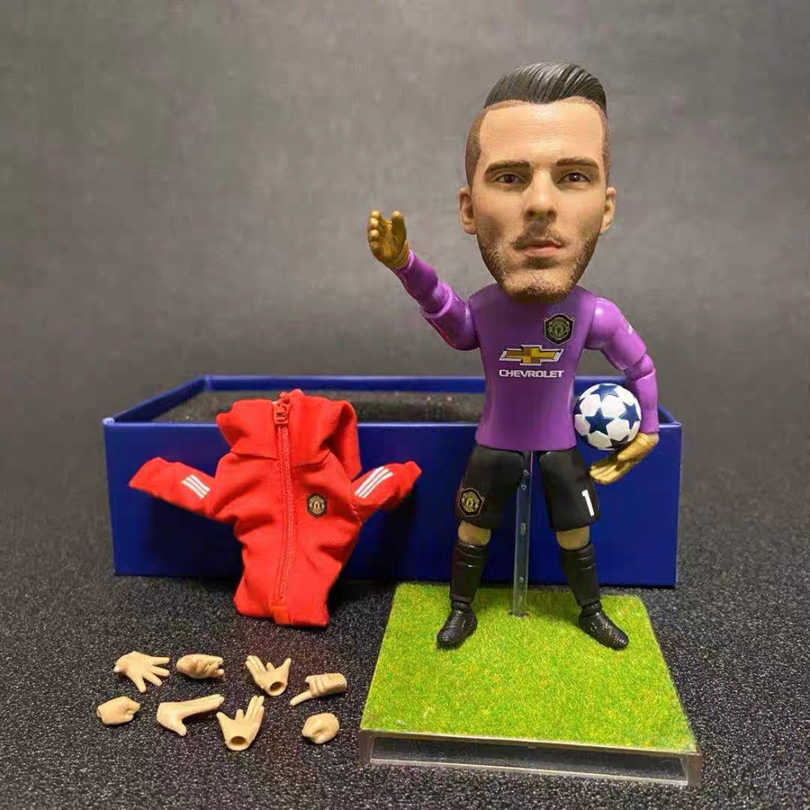 Football Star Action Figures - CR7, Messi, Neymar, Mbappé - 12-15cm Altura - Mini Bonecas de Futebol