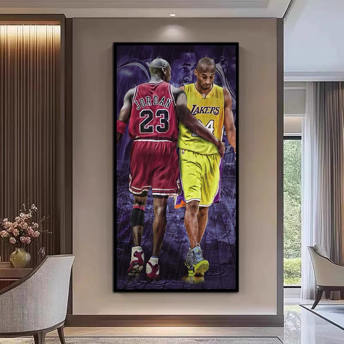 Kobe Jordan O'Vertical 1:2 WallArt