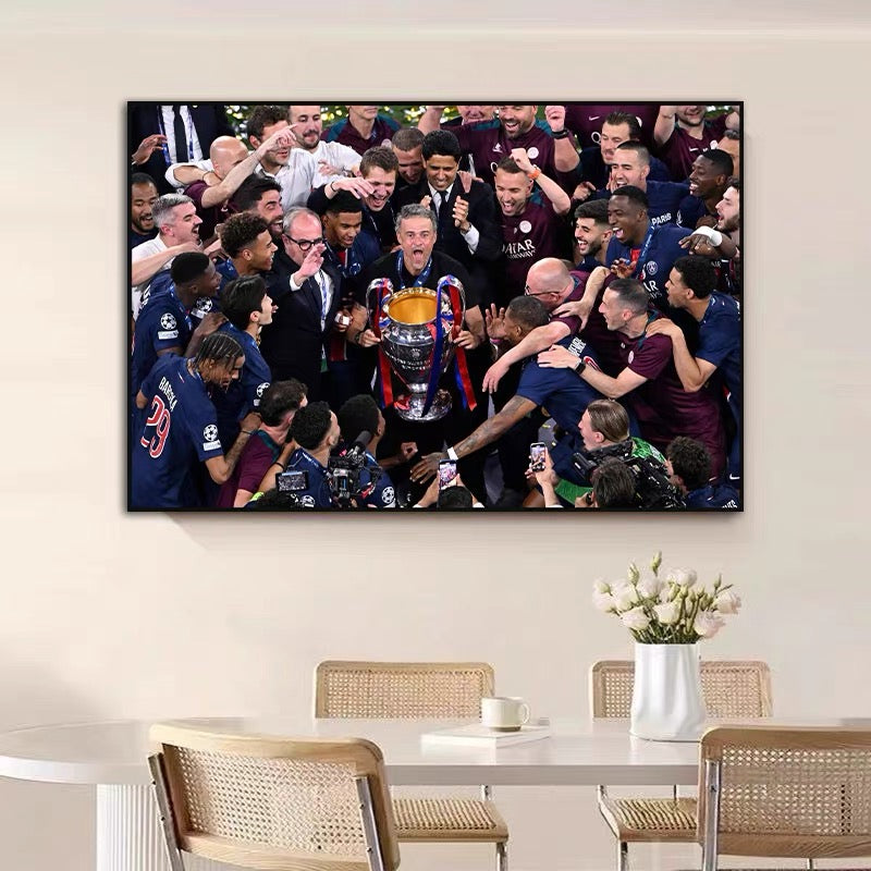 Football Luis Enrique,2025 Paris Saint-Germain - Champions League WallArt