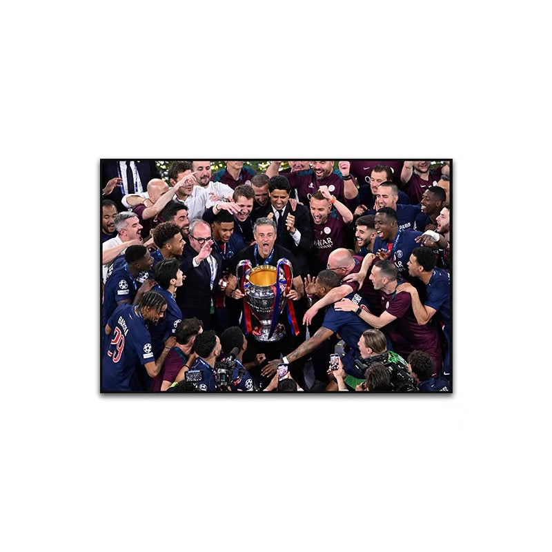 Football Luis Enrique,2025 Paris Saint-Germain - Champions League WallArt