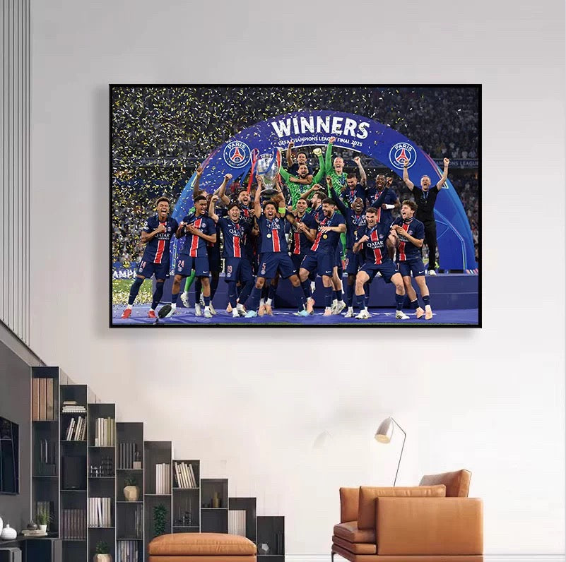 Football Luis Enrique,2025 Paris Saint-Germain - Champions League WallArt