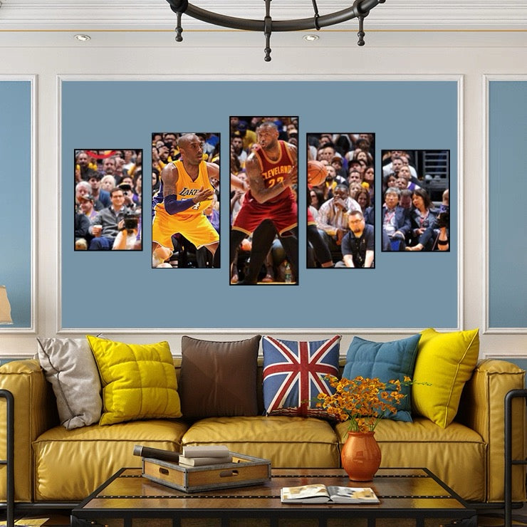 NBA Five-Panel Large Wall Art
