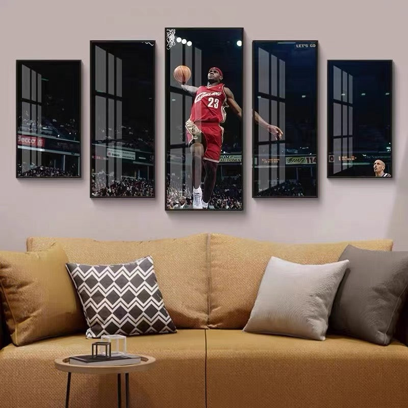 NBA Five-Panel Large Wall Art