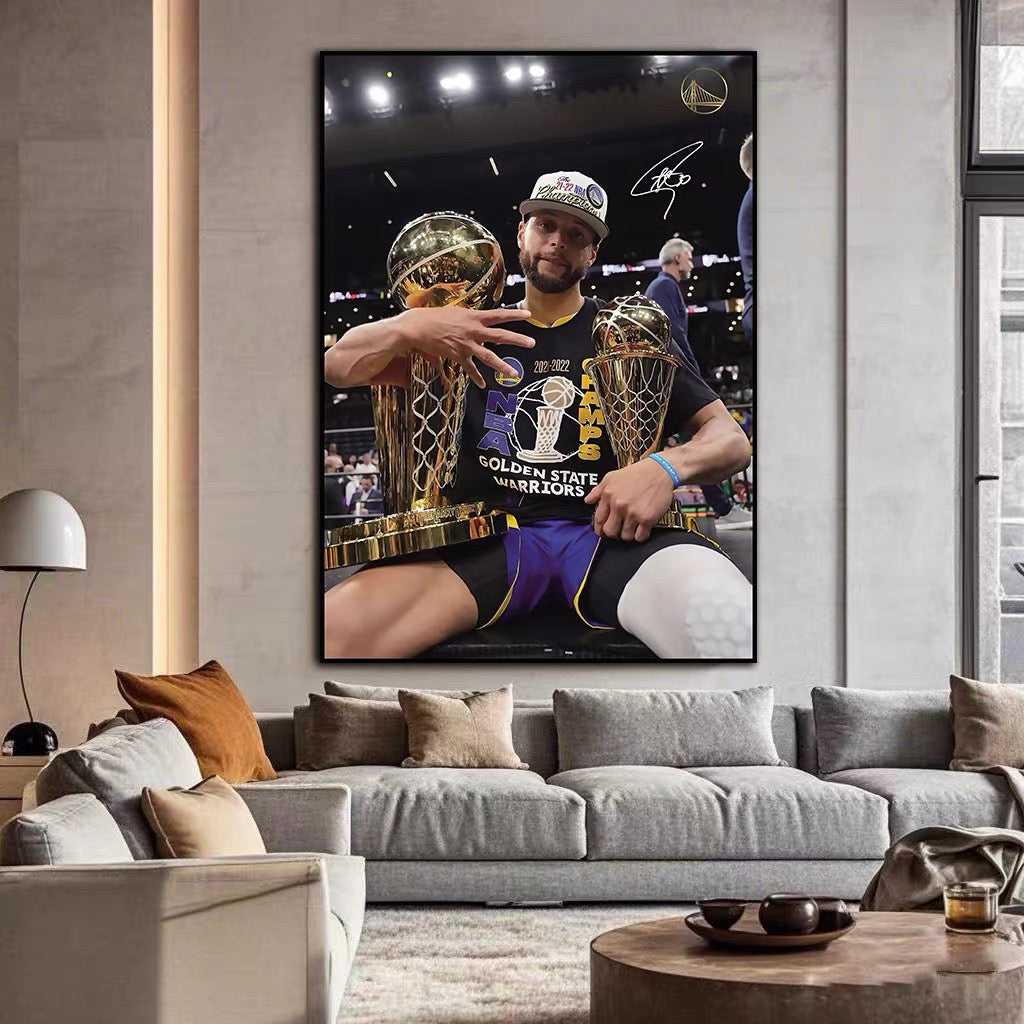 Stephen Curry Championship 🏆 Vertical 2:3 WallArt