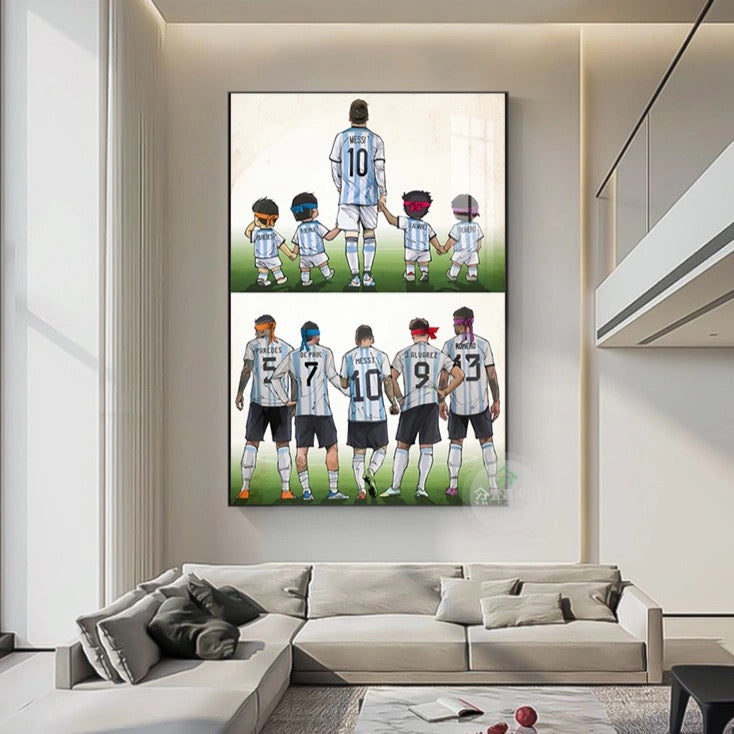 ART MURAL LIONEL MESSI