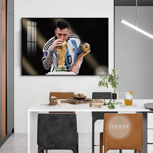 Lionel Messi Argentina 2022 World Cup - Horizontal 3:2 WallArt