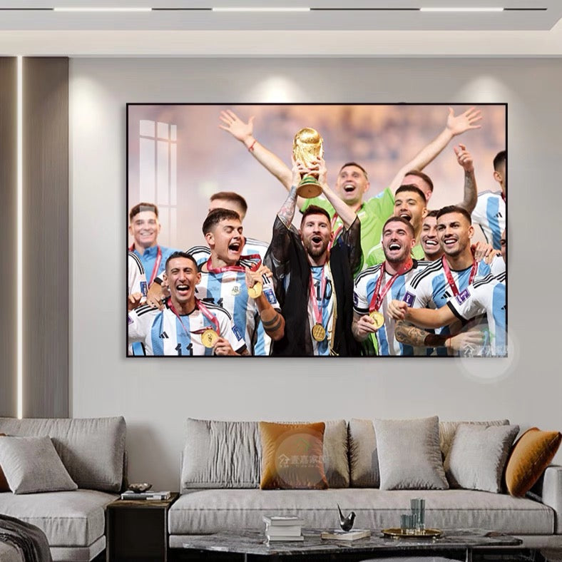 Lionel Messi Argentina 2022 World Cup - Horizontal 3:2 WallArt