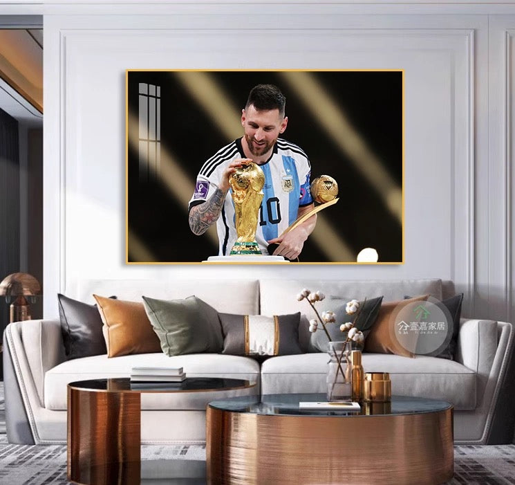 Lionel Messi Argentina 2022 World Cup - Horizontal 3:2 WallArt