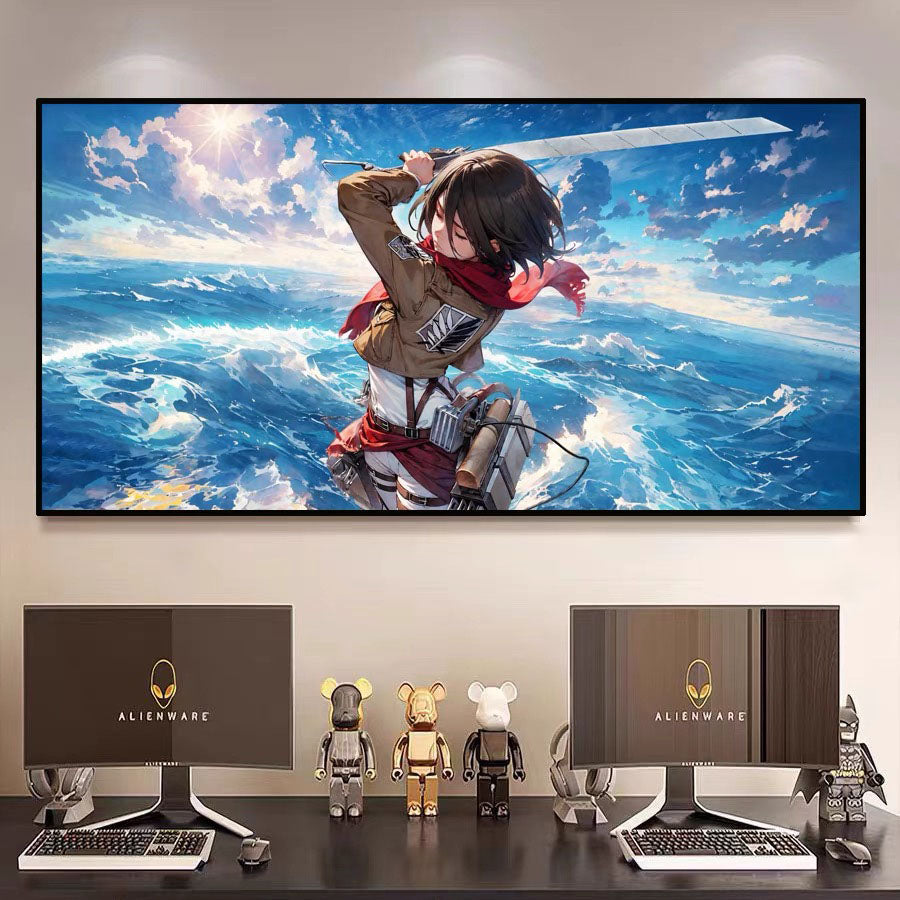 Attack on Titan(Hajime Isayama)WALL ART - Crystal Porcelain Painting - Aluminum Frame
