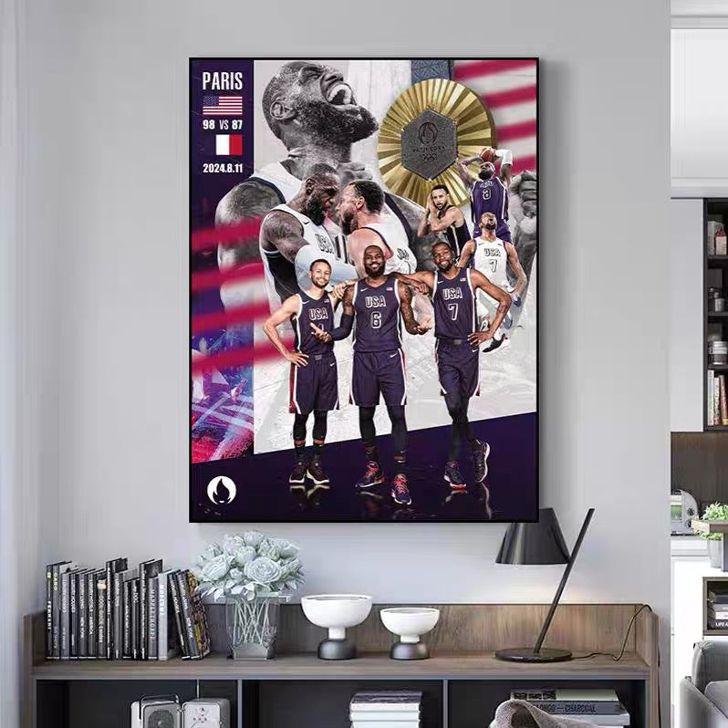 LeBron Curry Durant - Vertical 2:3 WallArt