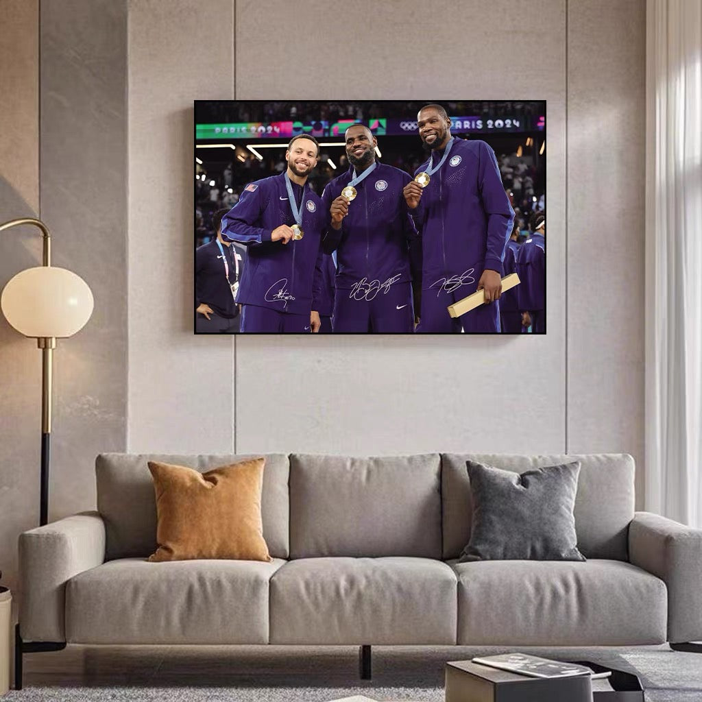 LeBron Curry Durant - Vertical 2:3 WallArt