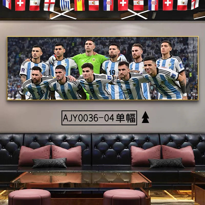 Lionel Messi Argentina 2022 World Cup - Horizontal 3:1 WallArt