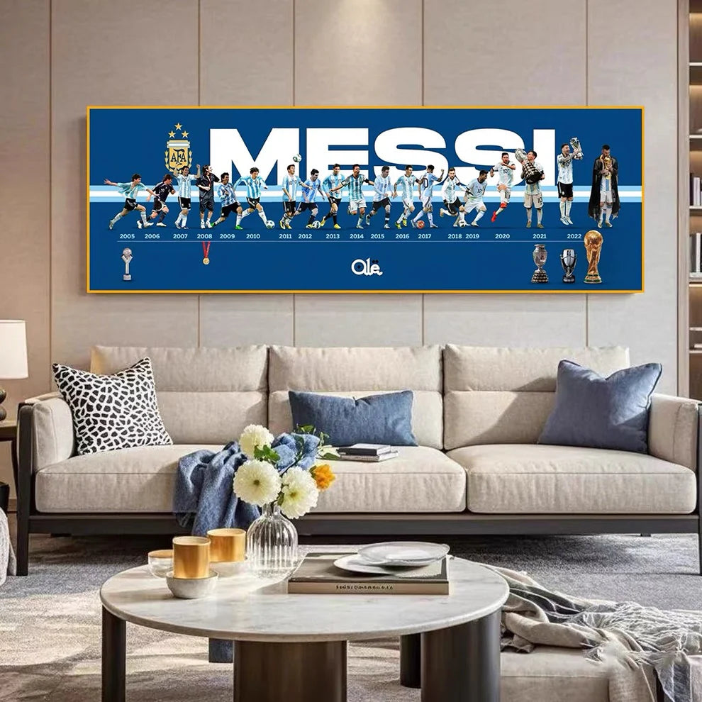 Lionel Messi Argentina 2022 World Cup - Horizontal 3:1 WallArt