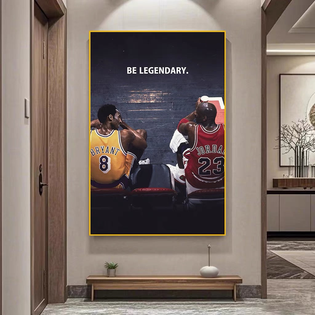 Michael Jordan🐐Kobe🐍James👑 Vertical 2:3 WallArt