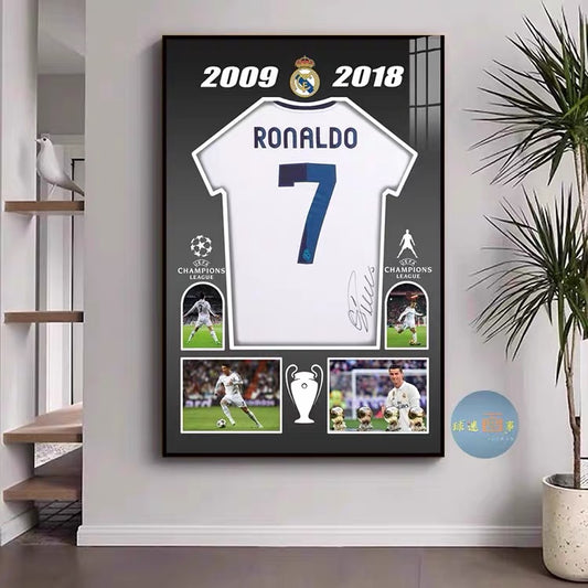 CRISTIANO RONALD'S JERSEY WallArt (GRAPHIC JERSEY)