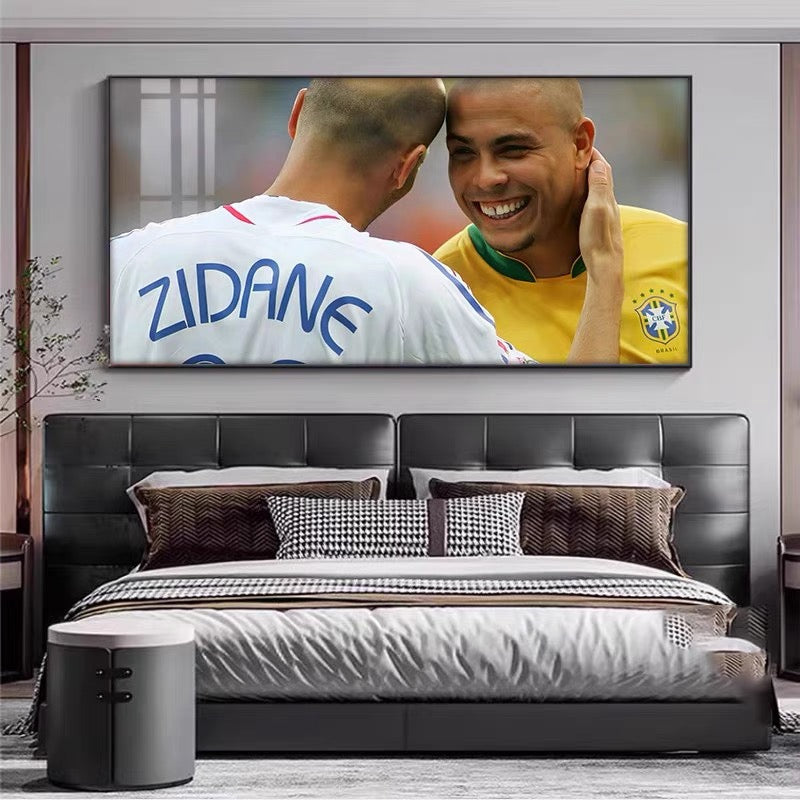 R9 Ronaldo Nazário - Horizontal 2:1 WallArt - Crystal Porcelain Painting - Aluminum Frame