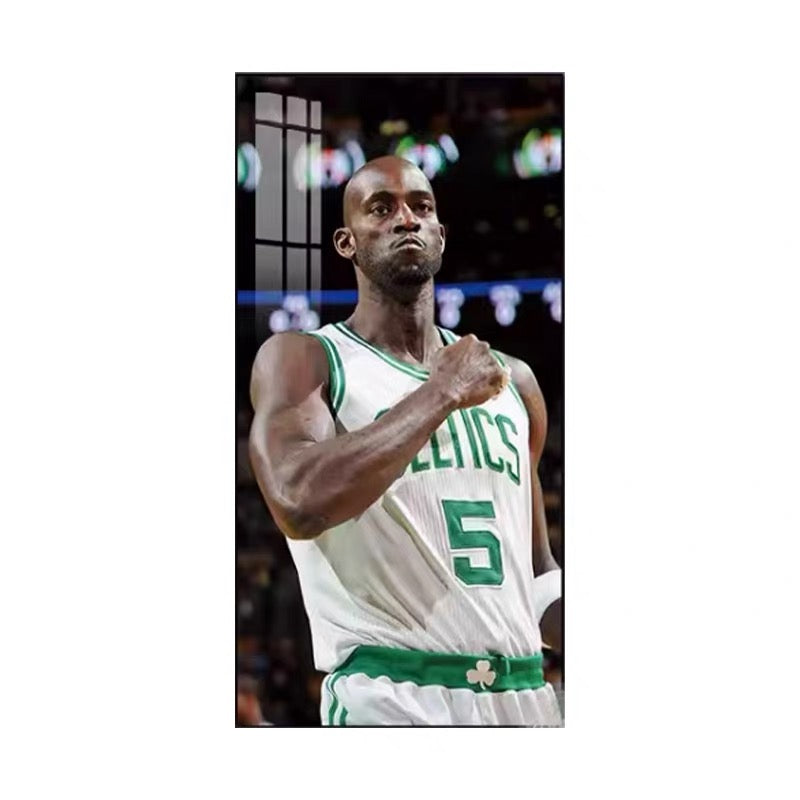 Kevin Maurice Garnett 2:1 WallArt - Crystal Porcelain Painting - Aluminum Frame