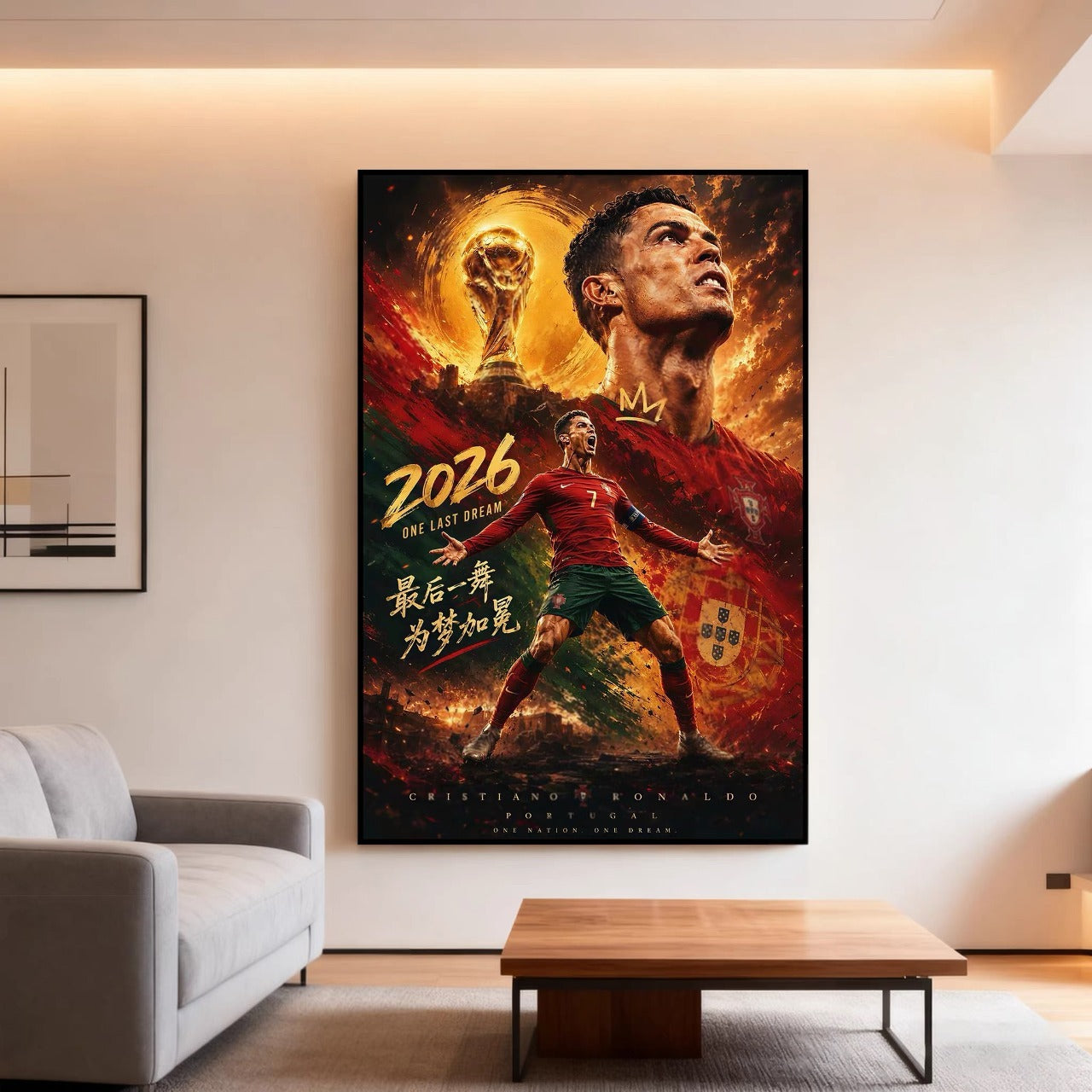 Cristiano Ronaldo 2026 World Cup Last Dance Poster – Portugal Football Legend Wall Art