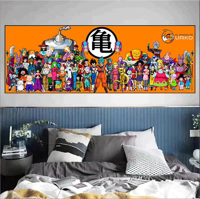 Dragon Ball (Akira Toriyama)WALL ART - Crystal Porcelain Painting - Aluminum Frame