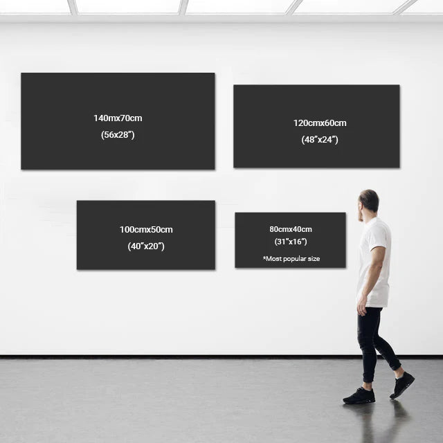 CRISTIANO RONALDO And LIONEL MESSI - Horizontal 2:1 WallArt