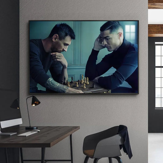 LIONEL MESSI AND CRISTIANO RONALDO - Horizontal 3:2 WallArt
