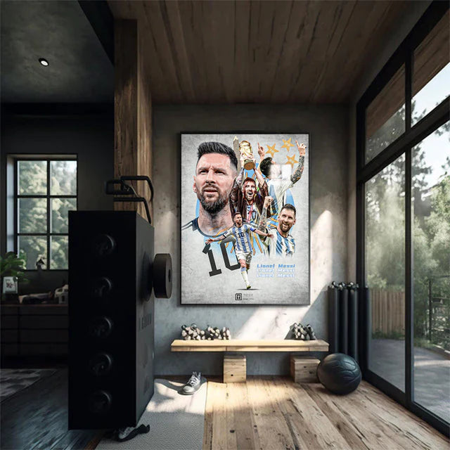ART MURAL LIONEL MESSI