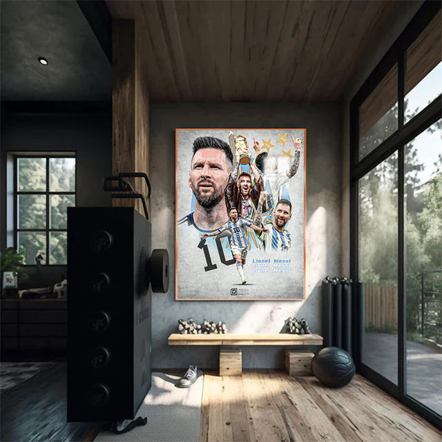 ART MURAL LIONEL MESSI