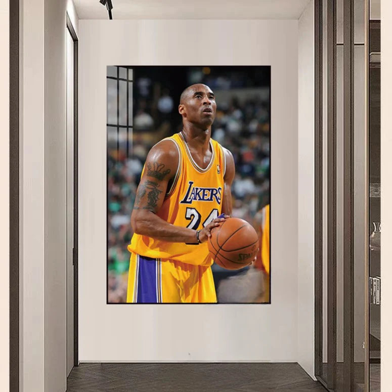 Kobe Bryant's Championship🎉 - Vertical 2:3 WallArt - Crystal Porcelain Painting - Aluminum Frame