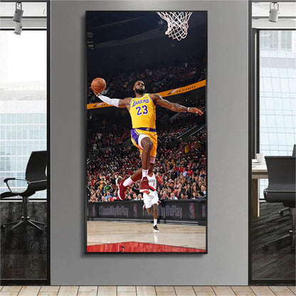 LeBron James Lakers - Vertical 1:2 WallArt