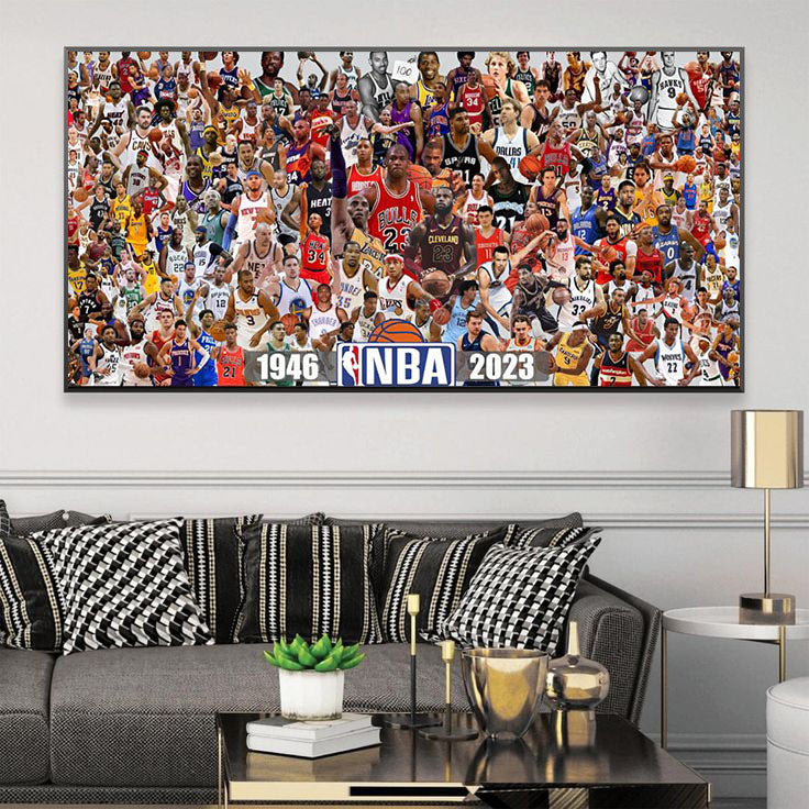 ART MURAL NBA ALL-STAR 1946-2023