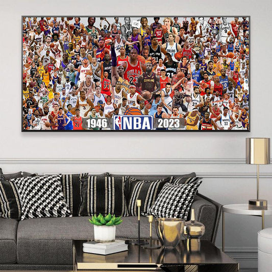 【NBA 1946-2023 All-Star】Horizontal 2:1 WallArt