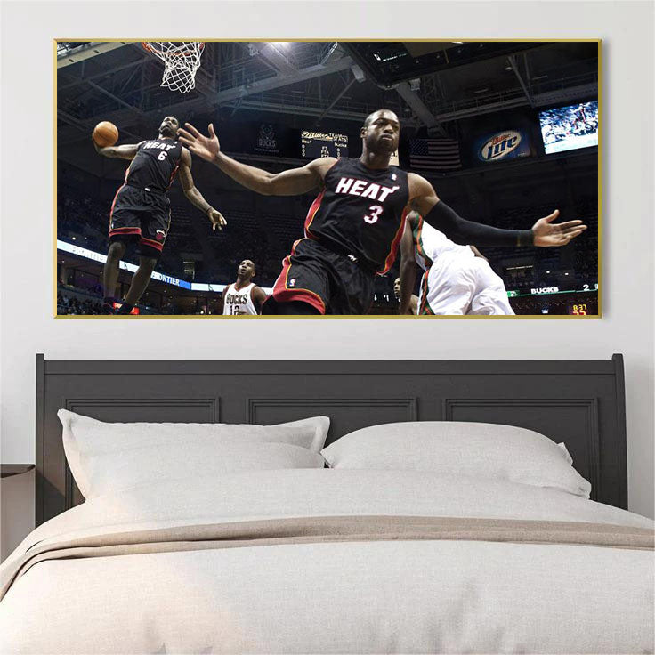 LeBron James Heat - Horizontal 2:1 WallArt