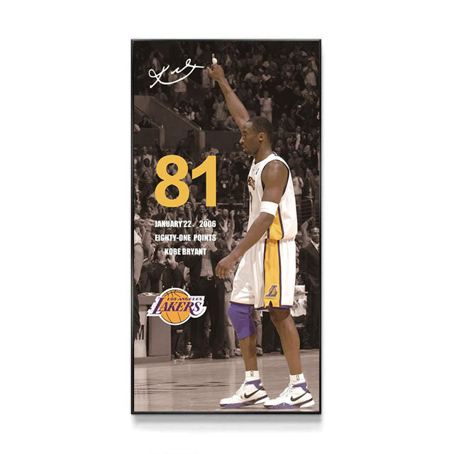 Kobe Bryant 🐍 Gigi - Vertical 1:2 WallArt - Crystal Porcelain Painting - Aluminum Frame