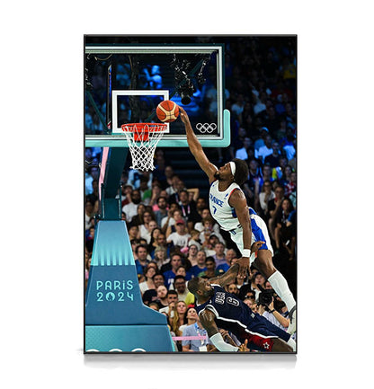 Team USA 2024 Olympics🥇3:2 WallArt - Crystal Porcelain Painting - Aluminum Frame