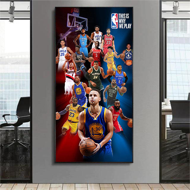 ART MURAL ALL-STAR DE BASKET-BALL