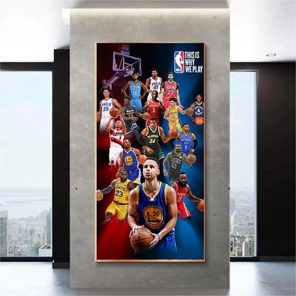 ART MURAL ALL-STAR DE BASKET-BALL