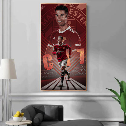 Cristiano Ronaldo Manchester United - Vertical 1:2 WallArt