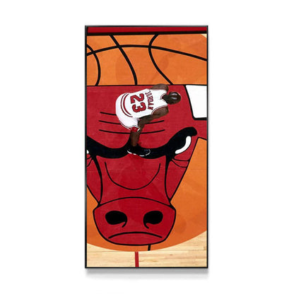 Michael Jordan🐐 Vertical 1:2 WallArt - Crystal Porcelain Painting - Aluminum Frame